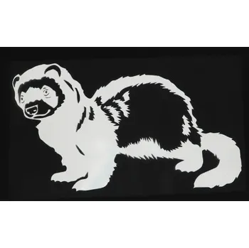 samolepka Samolepka (na auto, notebook) fretka (bílá)