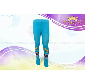 Kojenecké oblečení Hoza Dětské punčochové kalhoty - papoušek - H5000-n6 Barva: světlá modrá, Velikost: 80-86 cm / 6-12 měsíců