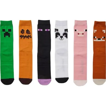 Pánské ponožky Paladone Minecraft Odd Socks PP9471MCF 6 párů 36-41