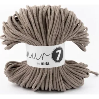 Příze Bavlněná šňůra MILA 5mm - mokka (Délka šňůry: 100 m)