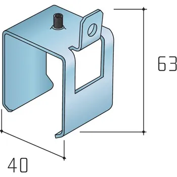 Salu Úchyt lišty boční S100