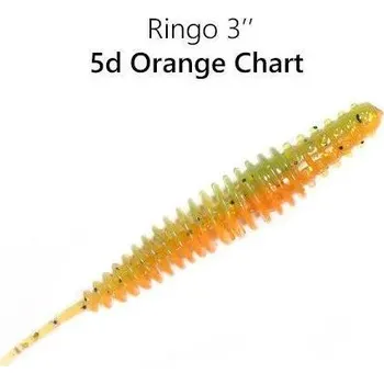 Umělá nástraha Crazy Fish Ringo 7,5cm barva 5D orange chart 6 kusů kalamár