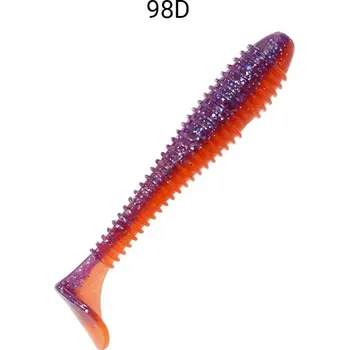 Umělá nástraha Crazy Fish Vibro Fat 8cm barva 98D violet chartreuse 5ks
