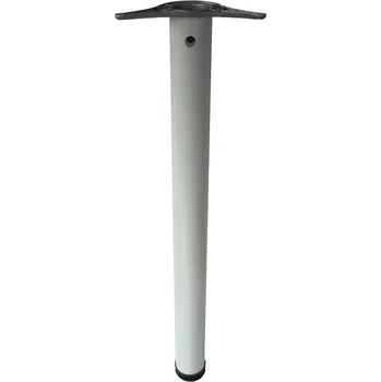 Nábytkové kování Noha stolová 60 x 710 mm s regulací - bílá