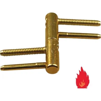 Nábytkové kování Tkz Závěs dveřní TRIO 15 DZ žlutý zinek