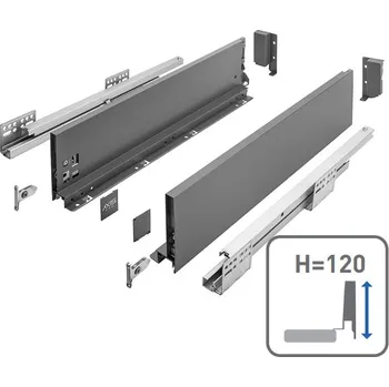 Elektrická zásuvka Zásuvka Axis Pro l- 250mm antracit - střední H120