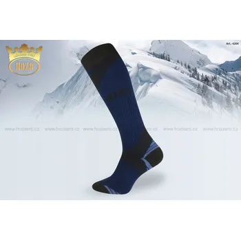 Dámské ponožky HOZA Thermo vysoce hřejivé podkolenky - zimní - H4204 Barva: tmavá modrá, Velikost: 30-31