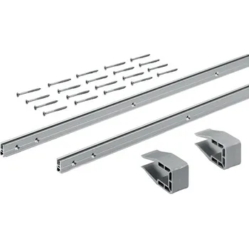 Hettich SlideLine M Sady profilů: 2 profily, výška profilu mm 22 mm, délka 4000 mm