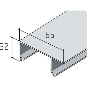 Nábytkové kování Salu Profil S20/S30 dvojitý - 2m