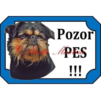 Cedulka grifonek belgický - Bez samolepicí vrstvy