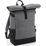 BagBase Pánský rolovací batoh BG858 Grey Marl-Black 28 x 48 x 15 cm