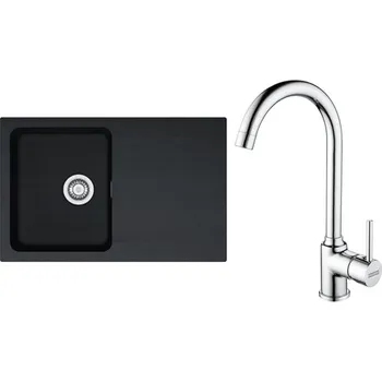 Kuchyňský dřez Franke Set T96 OID 611-78 černá+FP 9000.031