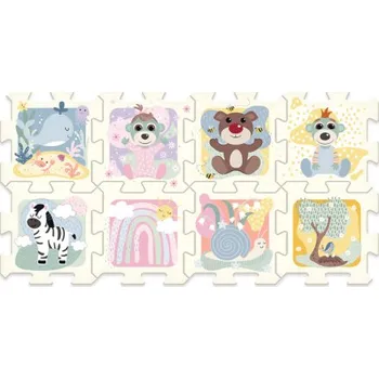 Puzzle TREFL Pěnové puzzle Děti a medvídek 161460, 8 dílků