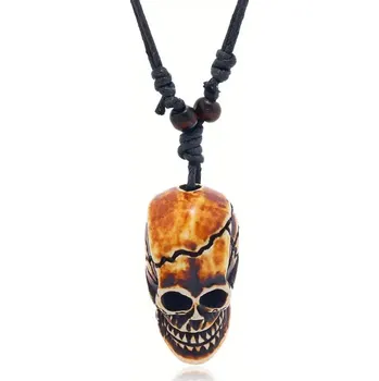 Řetízek Náhrdelník a přívěšek lebka