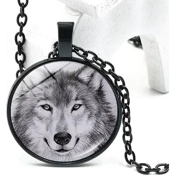 Řetízek Náhrdelník a přívěsek vlk