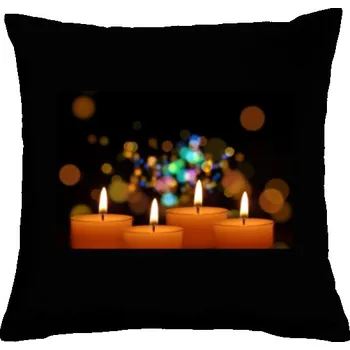 Pánská móda Polštář bavlněný s potiskem Adventní svíce