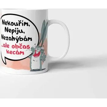 Hrnek Nekouřím...ale občas kecám - Modrá