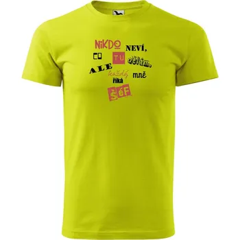 Pánské tričko DOBRÝ TRIKO Pánské tričko s potiskem Šéf Velikost: 2XL, Barva: Limetková