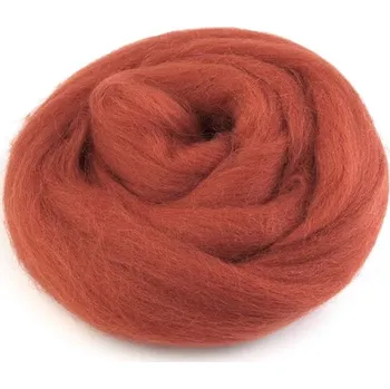 Ovčí rouno Ovčí rouno česané 20 g - hnědá rezavá