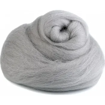 Ovčí rouno Ovčí rouno česané 20 g - stříbřitě šedá