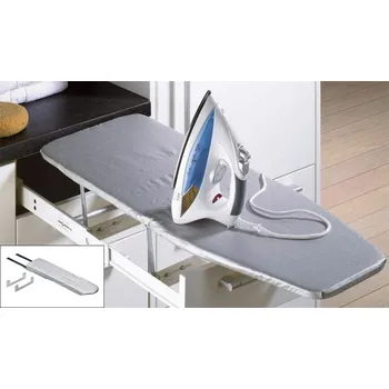 Hettich Žehlící prkno včetně potahu - vestavné do kuchyňské spodní skříňky místo zásuvky (teleskopický výsuv)