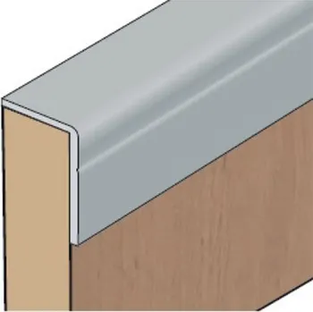 Nábytkové kování Profil S07 - 3m stříbrný - úhelník 11x17mm