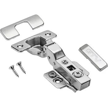 Nábytkové kování GTV Závěs 3D GTV hydraulický 110° polonaložený - klipový Prestige s 3D podložkou