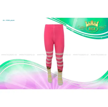 Hoza Dětské punčochové kalhoty - pejsek - H5000-n2 Barva: růžová, Velikost: 80-86 cm / 6-12 měsíců