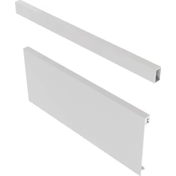 Nábytkové kování GTV Sestava pro zásuvku AxisPro velmi vysoká ( panel 1200mm H=110 + reling 1200mm + přední úchyt čela 1 sada )(pro výšku D-199mm) bílá