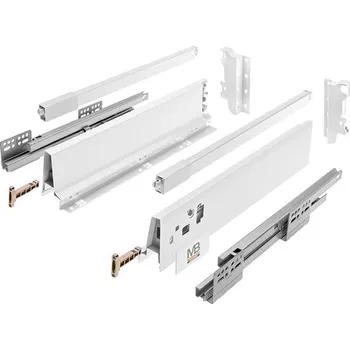Nábytkové kování GTV Modern Box Square vysoký 199 mm - 450 mm bílý 40 kg