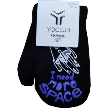 Rukavice Yoclub Kojenecké pletené palcové rukavice Yo RED-0116C - černá Barva: Černá, Velikost: 10cm