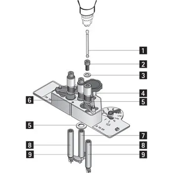 Hettich Vrtací těleso pro kolíky VB