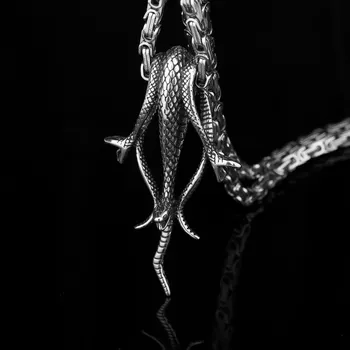 Řetízek Náhrdelník hadi ocelový