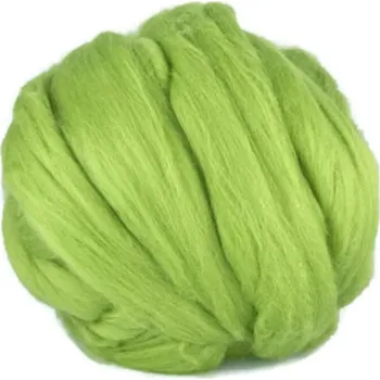 Ovčí rouno Ovčí rouno česané 50 g - zelená hrášková