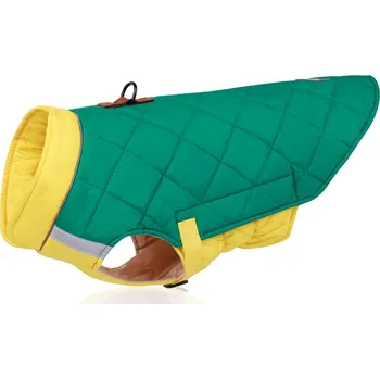 Obleček pro psa Chicago - zateplená vesta pro psy Barva: Zelená, Délka zad (cm): 50