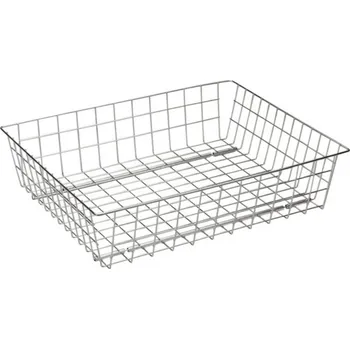 Nábytkové kování Wireli Výsuvný šatní koš, 455-515 x 490 x 150 mm, bílý epoxid