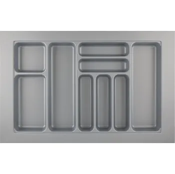 Organizace kuchyně Hettich Příborníková vložka OrgaTray 440, Š 701-800mm/H 441-520mm stříbrná