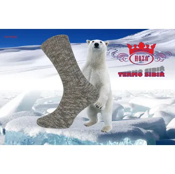 Pánské ponožky H020-Pánské dámské HOZA sibiř od 99kč - H020 Barva: tmavá modrá melír, Velikost: 28-29