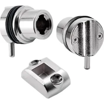 Nábytkové kování Burg Zámek na sklo BURG - nikl