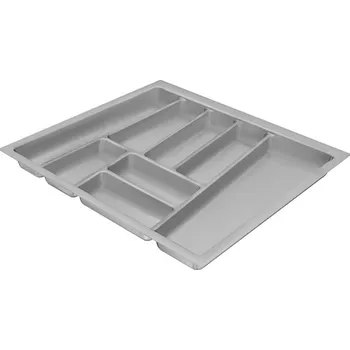 Nábytkové kování Hettich Příborníková vložka OrgaTray 740, Š 500 mm/ L 550 mm stříbrná