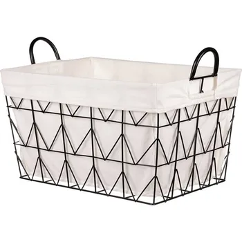 Koš na prádlo Koš kovový s látkou OV4135-V