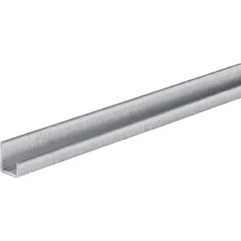 Nábytkové kování Hettich Dveřní ukončovací lišta tvaru U 2500 mm hliník eloxovaný