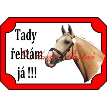 Cedulka kůň Polemik Kinský, koně řehtám - Bez samolepicí vrstvy