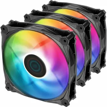 Počítačové chlazení Iceberg IceGALE Lightning ARGB 120 mm 3-balení ventilátoru (IG12LT-B3A)