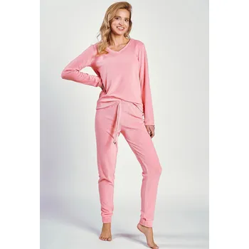 Dámské noční prádlo Taro pyžamo Ruth 3244 - růžová, L (Dámské pyžamo dlouhé)