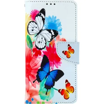 Pouzdro na mobilní telefon Pouzdro Xiaomi Redmi Note 13 Pro 5G knížkové Barevné s motýlky (kryt neboli obal na Xiaomi Redmi Note 13 Pro 5G)