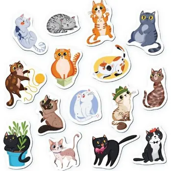 magnetka pro dítě DODO Magnety Kočky 15 ks v krabičce