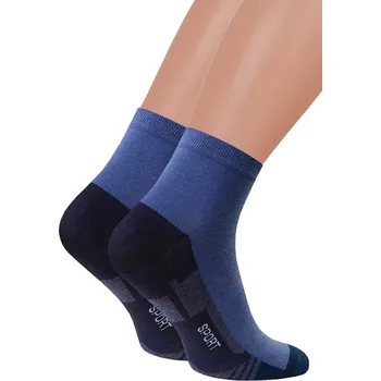 Pánské ponožky STEVEN Pánské kotníkové ponožky 054/282 Steven. Barva/Velikost: jeans / 41/43