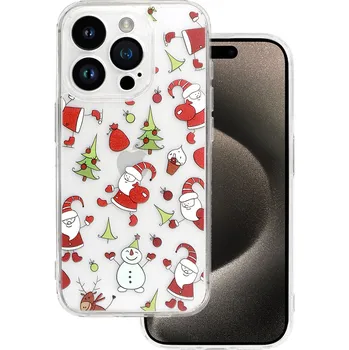 Pouzdro na mobilní telefon Zadní kryt TEL PROTECT Christmas Clear pro iPhone 13 Design 1
