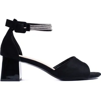 Dámské sandále Černé sandály na sloupku GD-FL1135B Velikost: 37